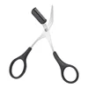 Karsyngirl 1Pcs Safe Eyebrow Trimmer Stainless Steel Eyebrow Scissors with Comb Hair Removal Shaver Eyebrows Shaping Makeup Tool 2