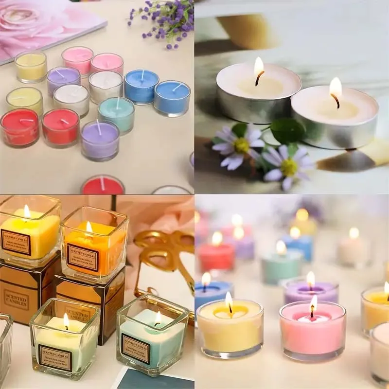 50/100Pcs Cotton Wick Glass Bottle Aromatherapy Clear Empty Bottle Candle Wick Diy Candle Making Tool