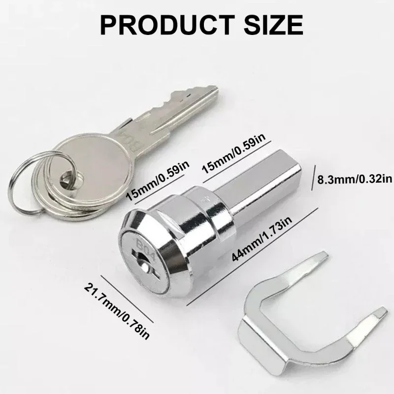 Steel Drawer Lock with Lock set Iron Cabinet Insert Linkage Security Drawer set for Toolboxes & Cabinets