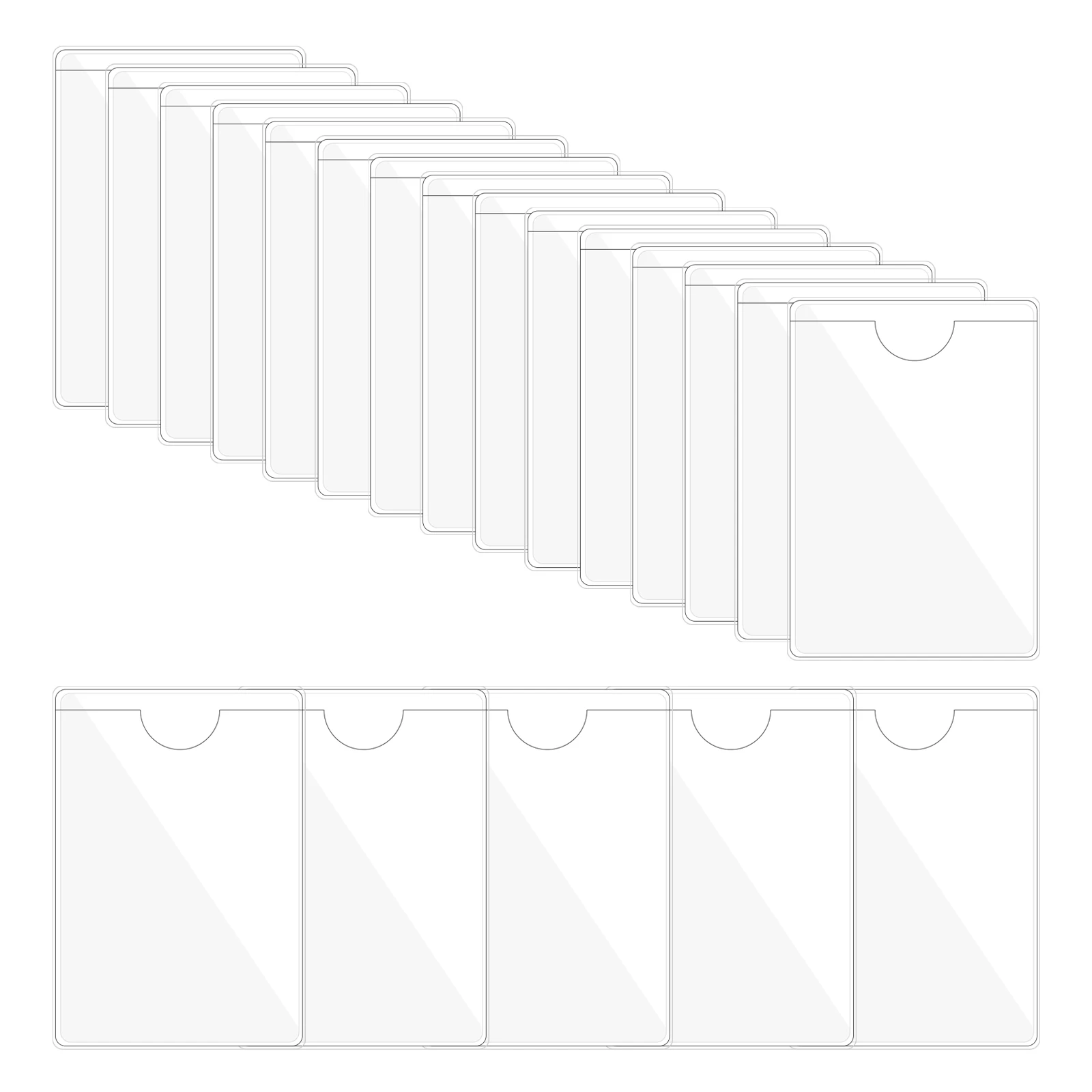 10 Fundas Para Tarjetas Intercambiables – 360 Bolsillos, Transparentes, Para Pokémon, Fútbol Y Juegos De Cartas