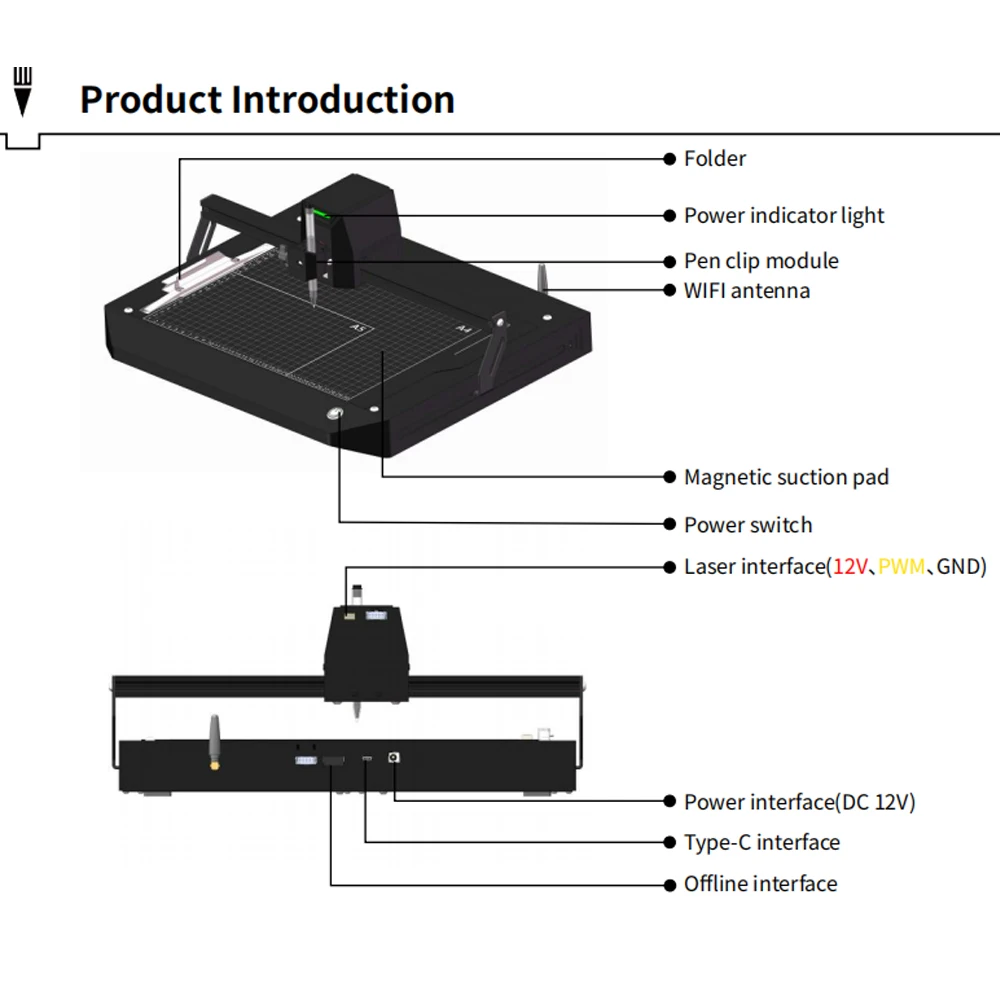 Hot sale A4 homework writing machine writing and drawing machine CNC pen plotter