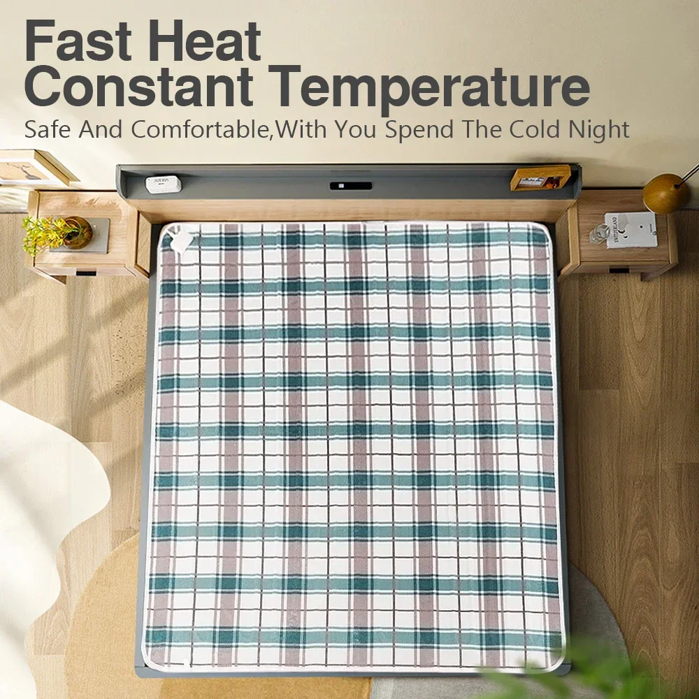 Electric Blanket Thicker Single Electric Mattress Thermostat Security Electric Heating Double Three People Blanket Warm 110-220V 2