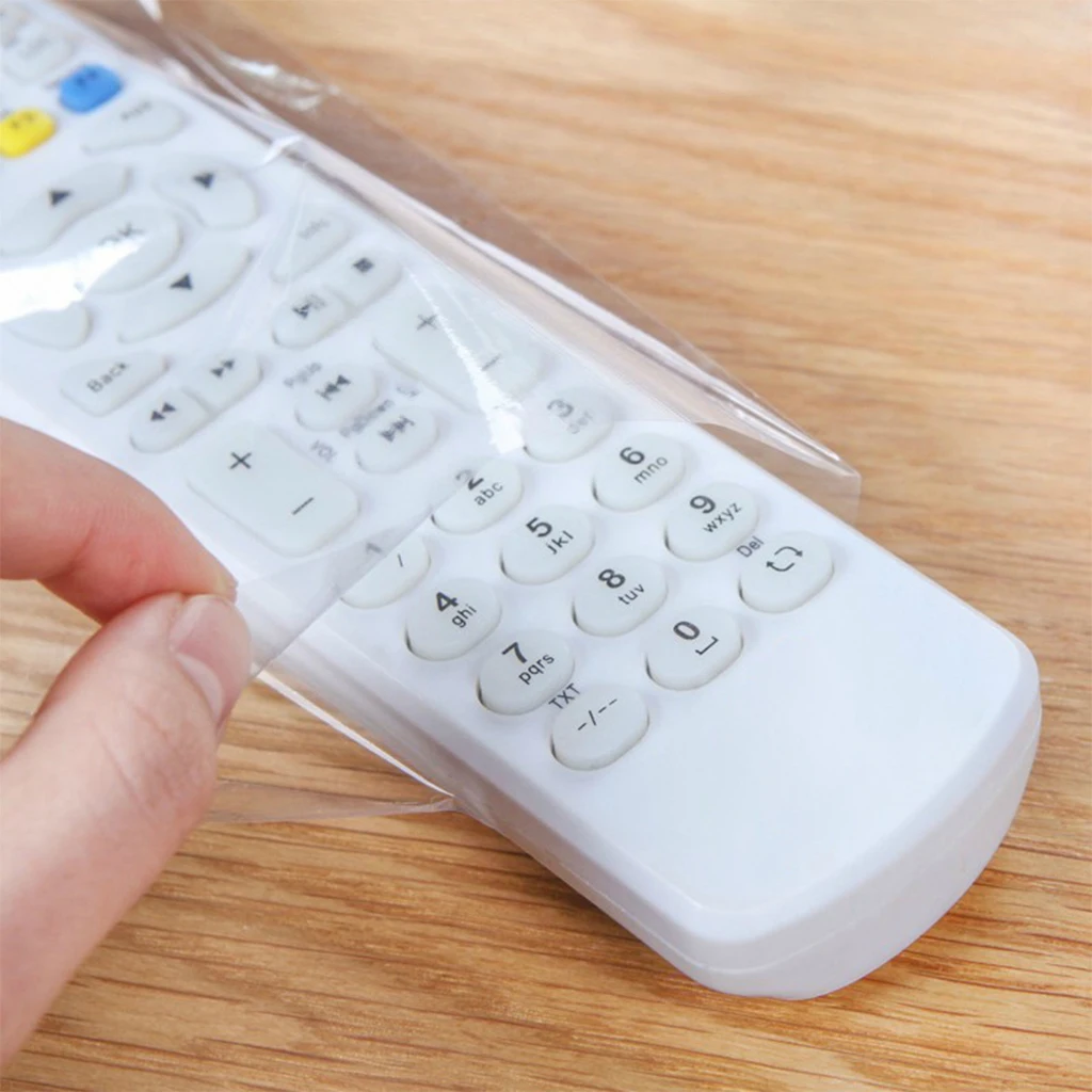 10PCS Shrink Wrap Bags Waterproof Remote Control Cover for Video TV Air Conditioner Remote Controller Protection 8*25cm 5
