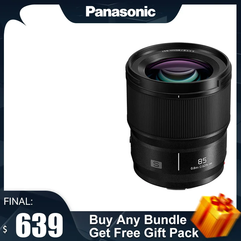 

Panasonic 85mm F1.8 Full Frame No Reflection/Micro Single Camera Medium Focus Fixed Lens L Bayonet S-S85GK Black 85mmF1.8