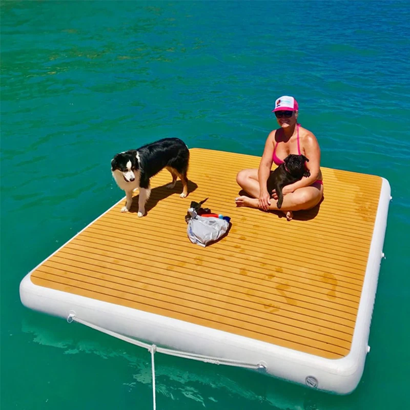 3x1x0.2m 10x3x1ft Fishing Water DWF Floating Inflatable Dock Eva Pad Mattress Sea Boat Leisure Land