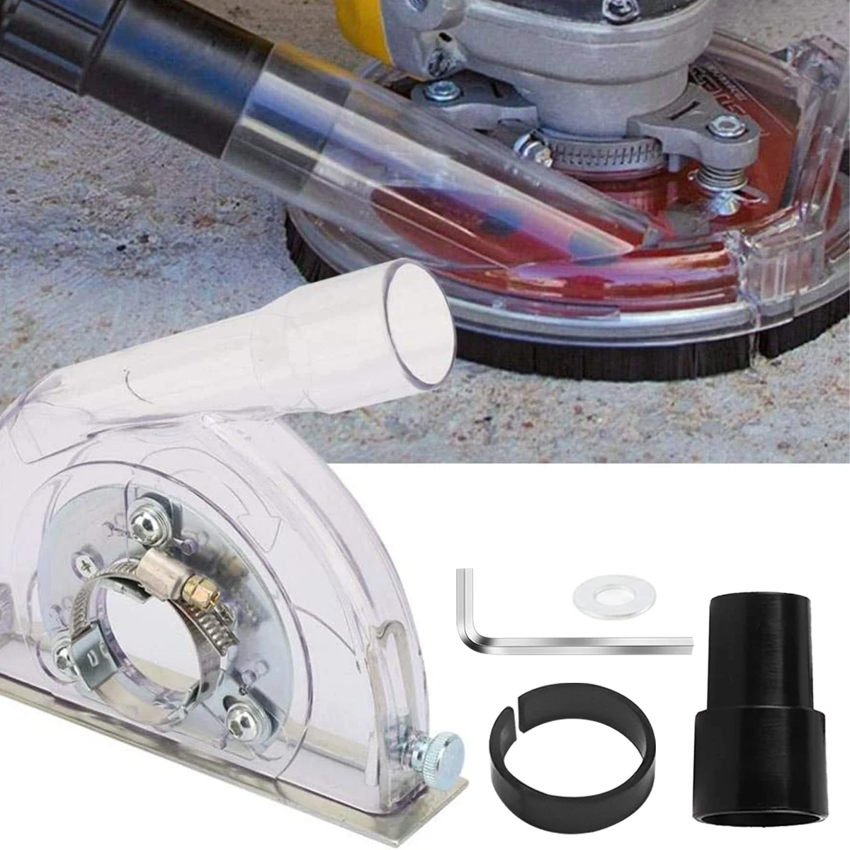 Durable Angle Grinder Guard with Dust Extractor for 4 5 Inch Grinders