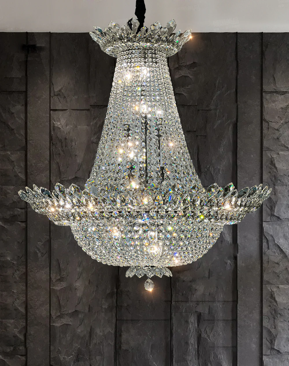 Description Picture 4 of itemDimmable LED K9 Crystal Chrome Staircase Chandelier Lighting Hanging Light Lustre Suspension Luminaire Lampen For Living Room