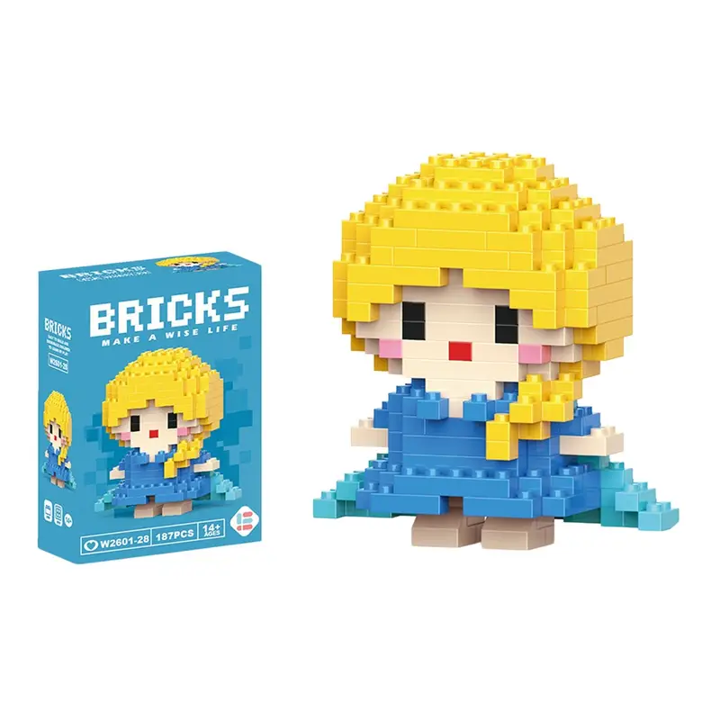 Disney 214 style Winnie LinaBell StellaLou Building Blocks Princess Cartoon Figrues Bricks Children's Assembly Toys Model Gift - Image 76