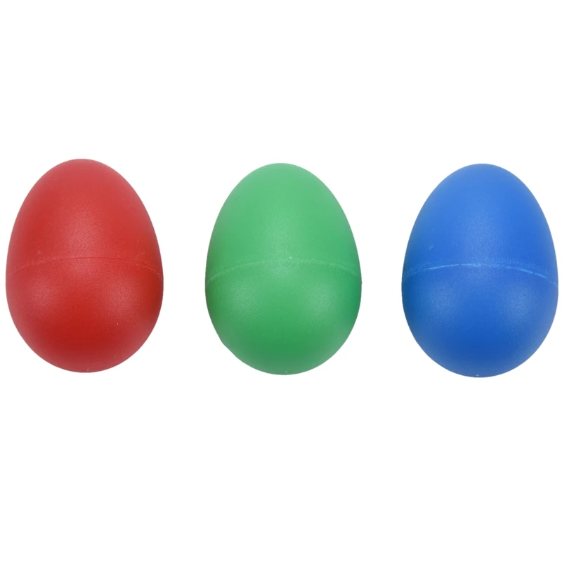 A51Q-18Pcs Egg Shakers Plastic Egg Music Shakers For Kids Maracas Eggs Percussion Toys