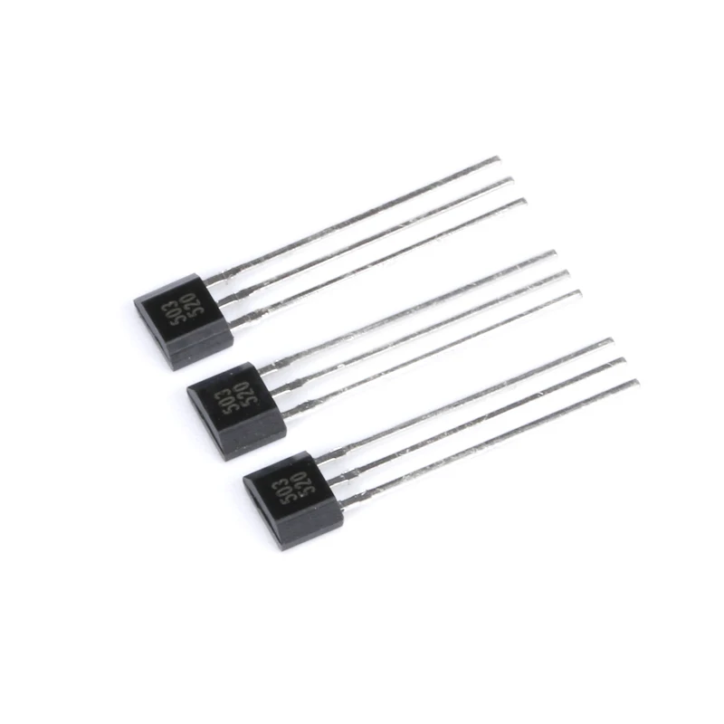 100 Pack Linear Hall Effect Sensors with TO-92UA Casing