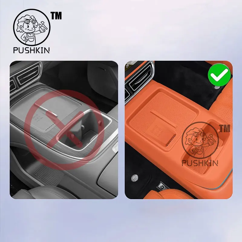 Changan Deepal S09 2025 2026 자동차 스타일링 중앙 제어 무선 충전 실리콘 패드 중앙 보관 방진 매트