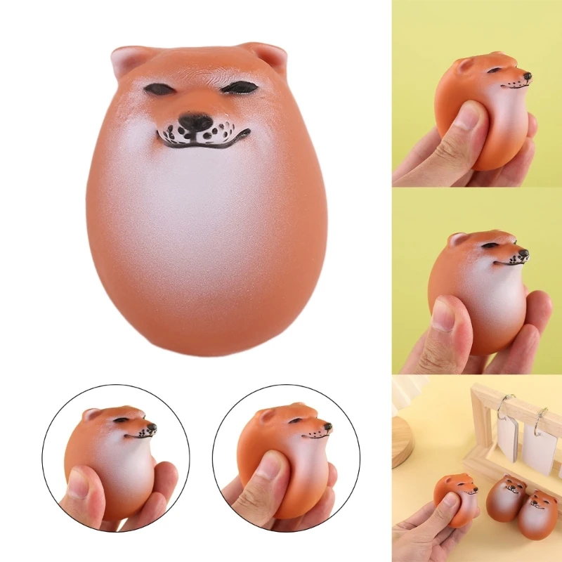 

Squeeze Fidgets Toy TPR Эластичная игрушка для собак Сиба-ину, стрессовая модель, фигурка, игрушка для вечеринки, игрушка для