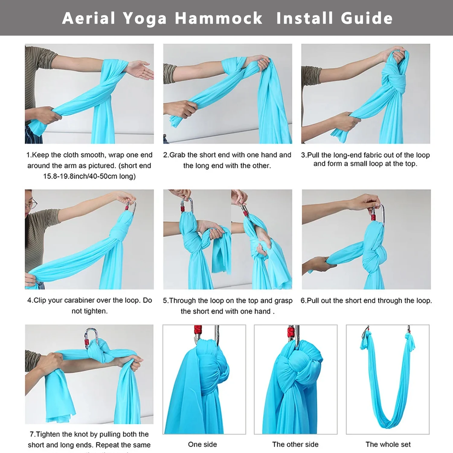 12.8 Meters Aerial Silk Aerial Yoga Indoor Fitness Acrobatics Versatile Swing Hammock Elite