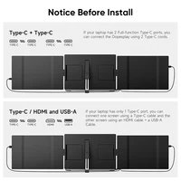 Dopesplay 14.1inch Laptops Screen Extender Triple Dual FHD 1200P IPS Portable Monitors For Windows Mac Android Chrome 14-17inch 2