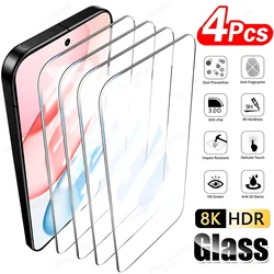 4PCS 8K HD Full Cover Tempered Glass Screen Protector - Tempered glass