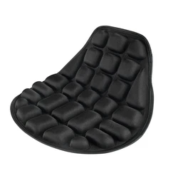 3D Black Foam Soft Comfortable Breathable Motorcycle Seat Cushion Cover (Black)