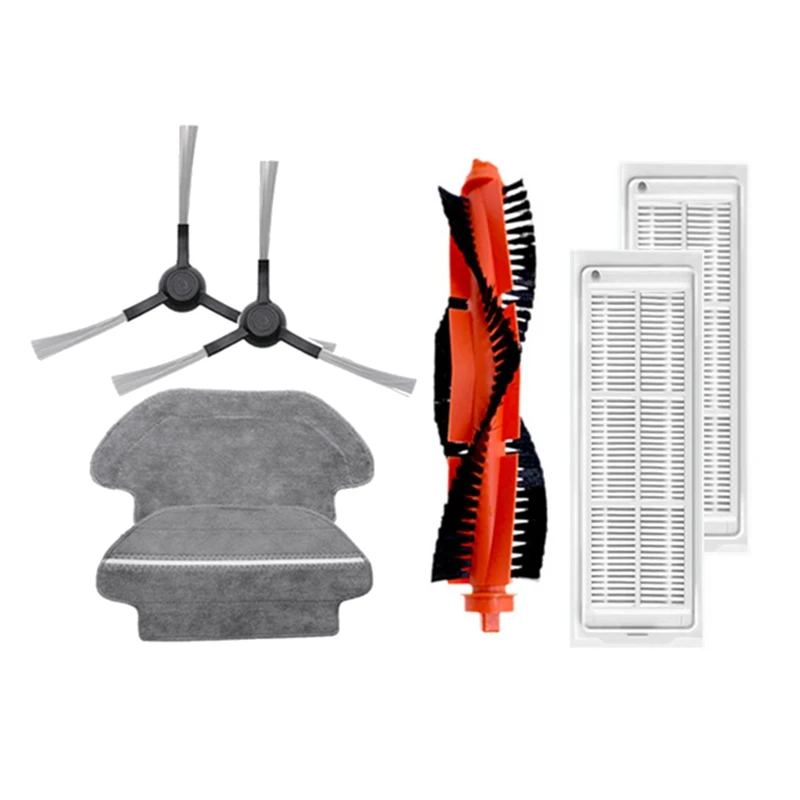 

Запчасти для робота-пылесоса Xiaomi STYJ02YM, основная и боковая щетки, ткань для влажной уборки, фильтр НЕРА, аксессуары для пылесоса