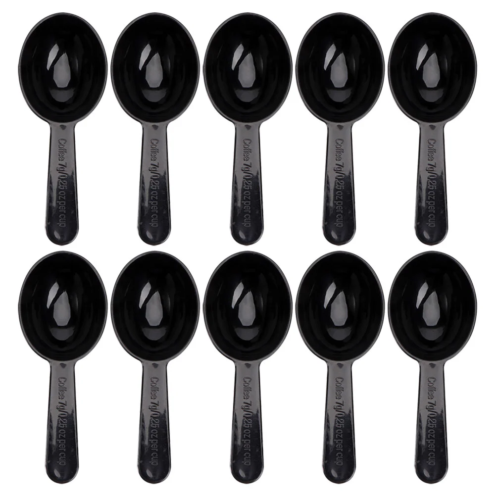 

10 Pcs Dessert Spoon Coffee Bean Measuring Mini Spoons for Desserts Pp Practical Teaspoon