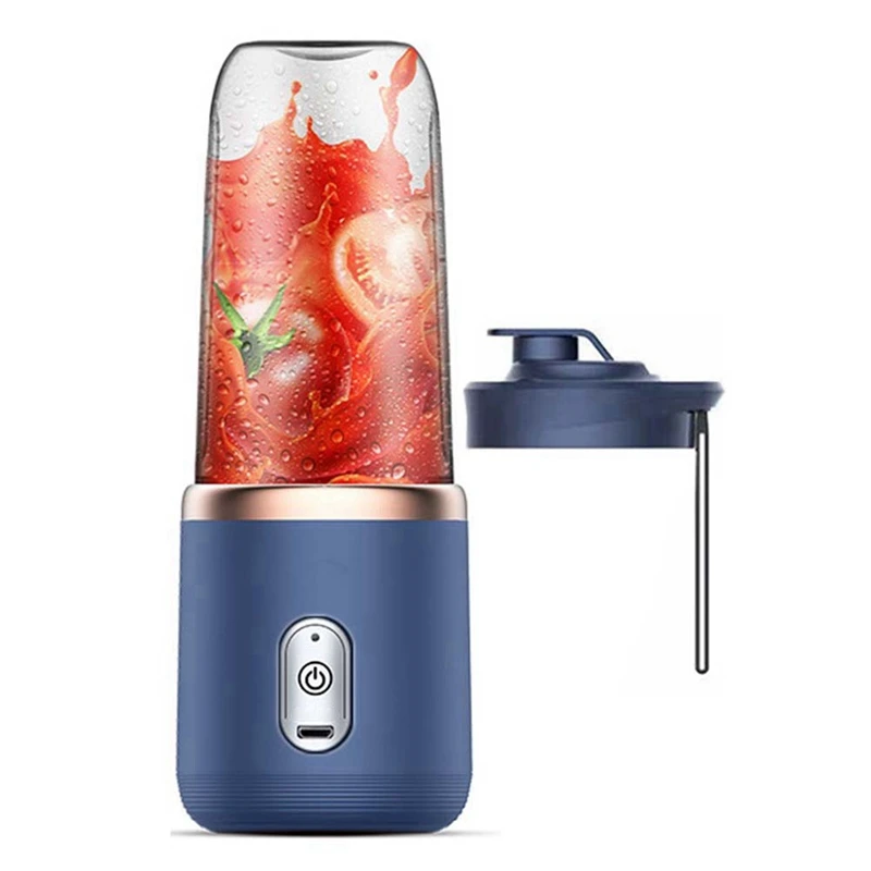 

6 Blades Portable Juicer Cup Juicer Fruit Cup Automatic Small Electric Juicer Smoothie Blender Food Processor