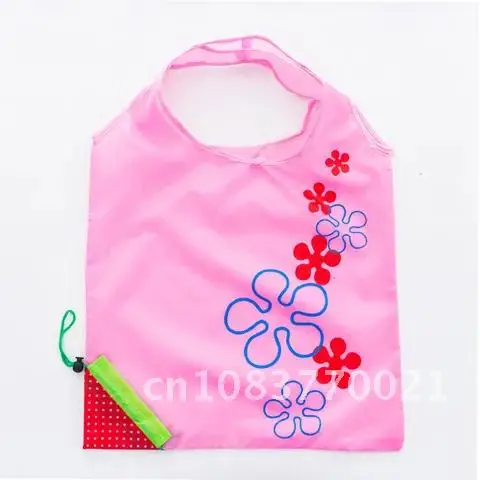 

Convenient Strawberry Shape Reusable Nylon Grocery Bags 1pcs Eco Women Supplies Fold-able Shopping Bag Storage