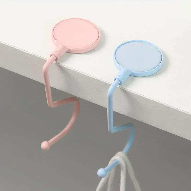 Portable Folding Table Bag Hook Portable Purse Handbag Hanger Bag Storage Holder for Indoor Outdoor Table Use Desk Organizers