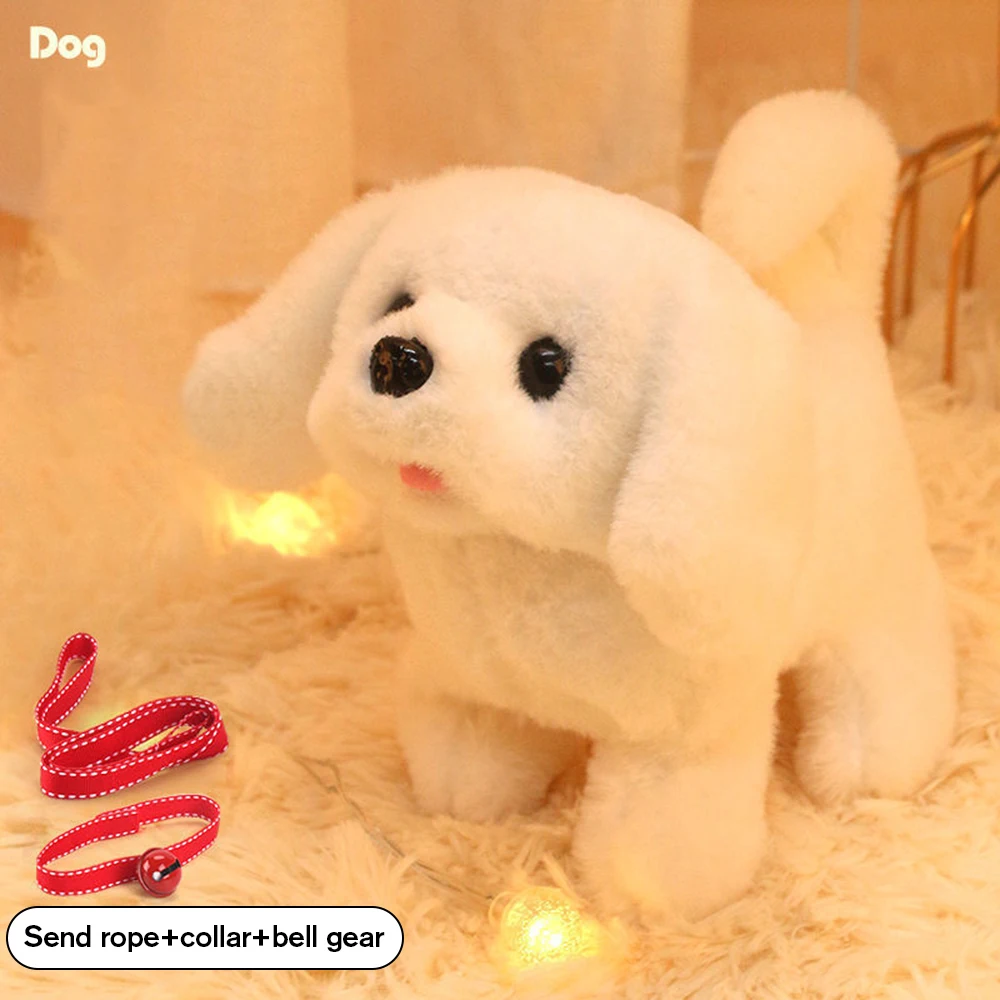 1/2PCS Electric Simulation Puppy Plush Toys Interactive Cute Dog Robot  Funny Wagging Shaking Toy for Kids Birthday Xmas Gift - AliExpress