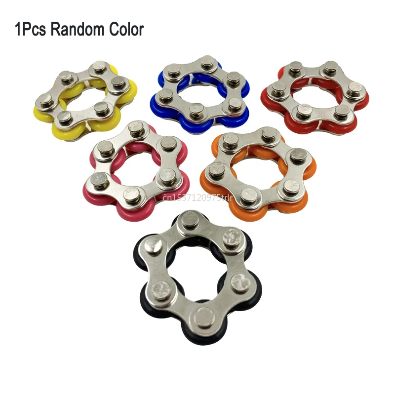 Puzzle Chain Fidget Toy Autism ADHD Anti Stress fidget toy sensory fidget toy anti stress toy finger sensory toy Adult Man Children Key Ring Sensory Toys Hand Spinner Fidget Bearing EDC Toy