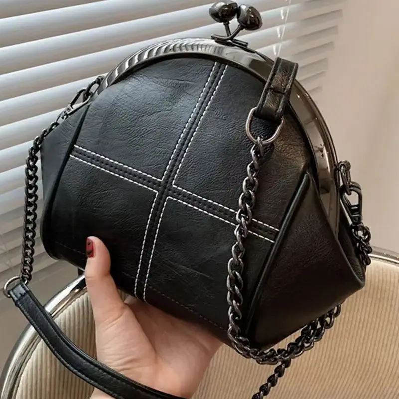 Chain Design Ladies Shoulder Bag PU Leather Women Messenger Bags Solid Color Designer Women's Wallet crossbody bag women handbags leather shoulder bag pu crossbody bag