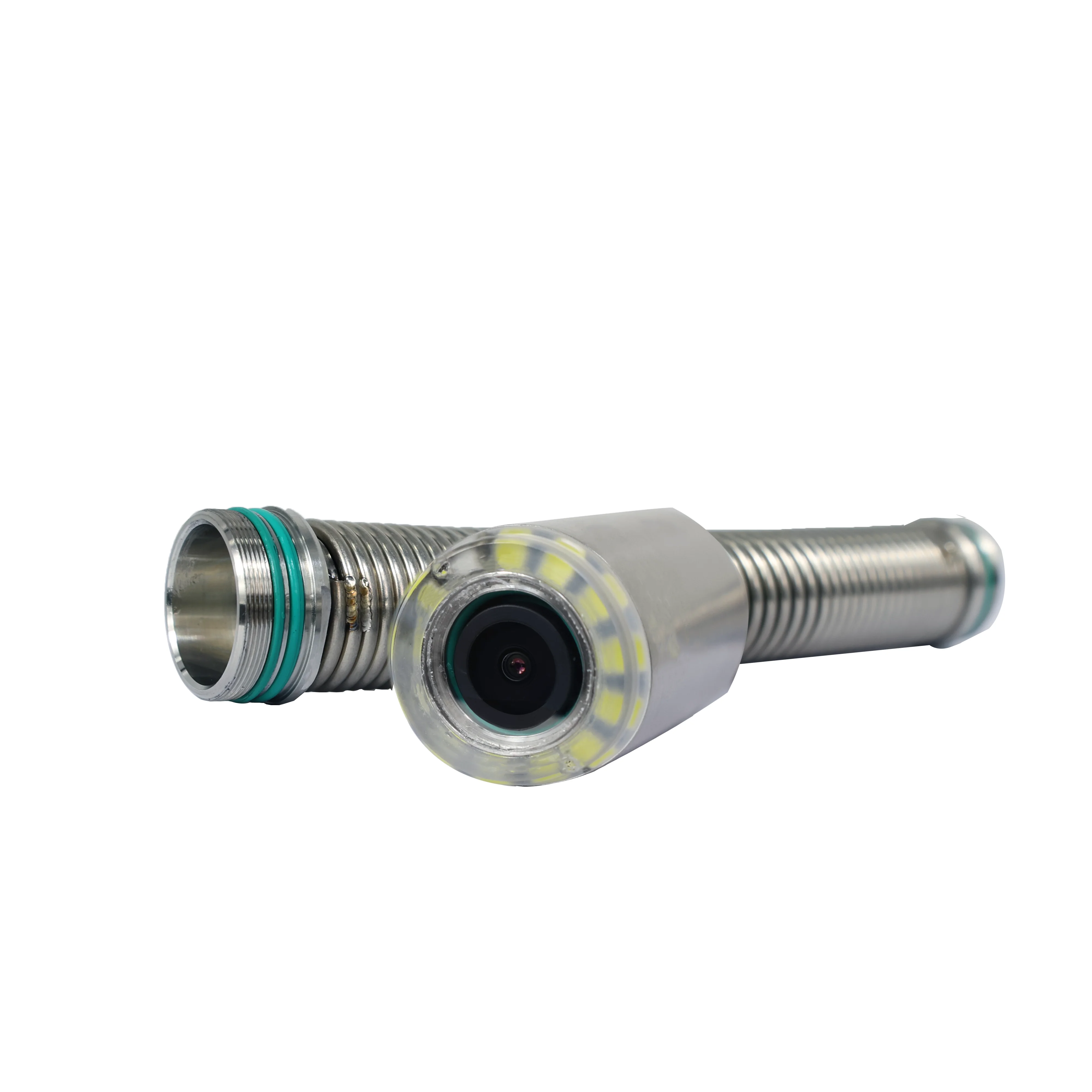 QYTeco 하수관 카메라 30m HD 13.3인치 1080P 512Hz 자동 수평 조절 파이프 검사 카메라 21mm 5.3mm 케이블 포함