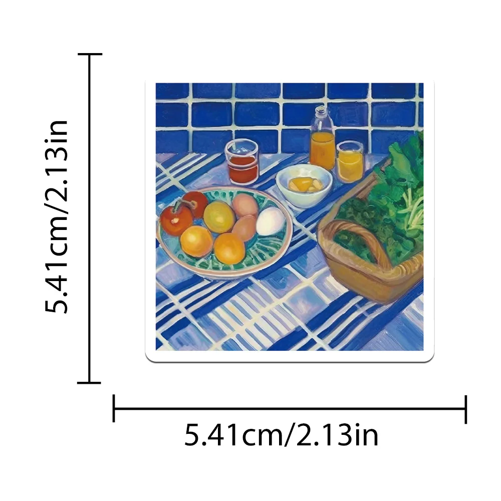 50 Stück mediterrane Tomaten-Aufkleber für Laptop, Sammelalbum, Skateboard, Helm, Gitarre, DIY, ästhetische wasserdichte Aufkleber – Detail 12