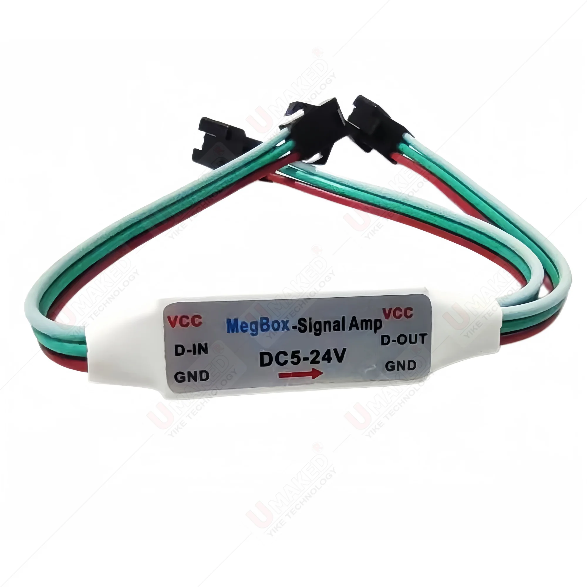WS2811 WS2812B SK6812 3Pin 주소 지정 가능 RGBIC LED 스트립 스트링 모듈 1 2 DC5-2 용 미니 TTL 신호 LED 증폭기 리피터
