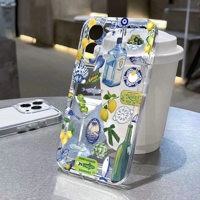 Bow Pattern Transparent Soft Phone Case - Stylish and Elegant Protection