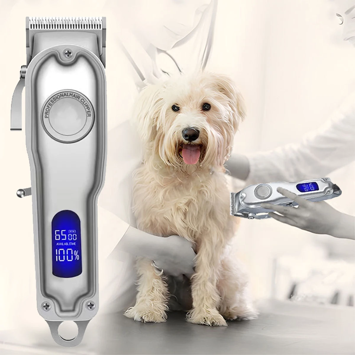 Pet Clipper Professional Dog Hair Shaver Pet Electric Clipper Cat Hair Clipper Set Pet Supplies Trimming Tools Low Noice