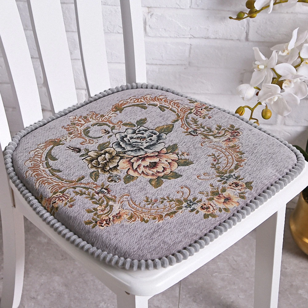 Jacquard Dicke rutschfeste Esstisch Kissen Home Restaurant Hotel Hochzeit Party Stuhl Dekor Kissen Chenille Stuhl Sitzkissen – Detail 4