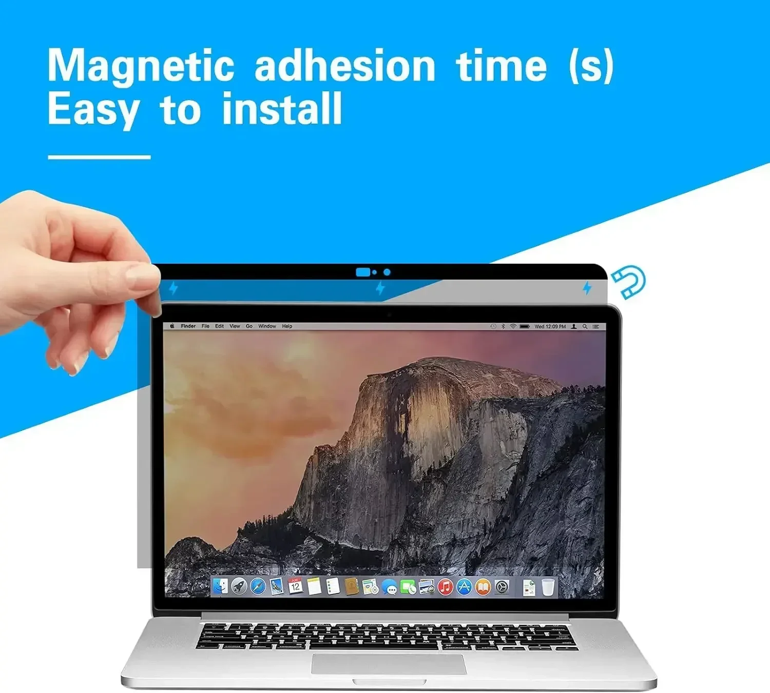 Magnetic Privacy Screen Filter, Compatible with MacBook Pro 13 ", -, M1, M2, MacBook Air, -, M1