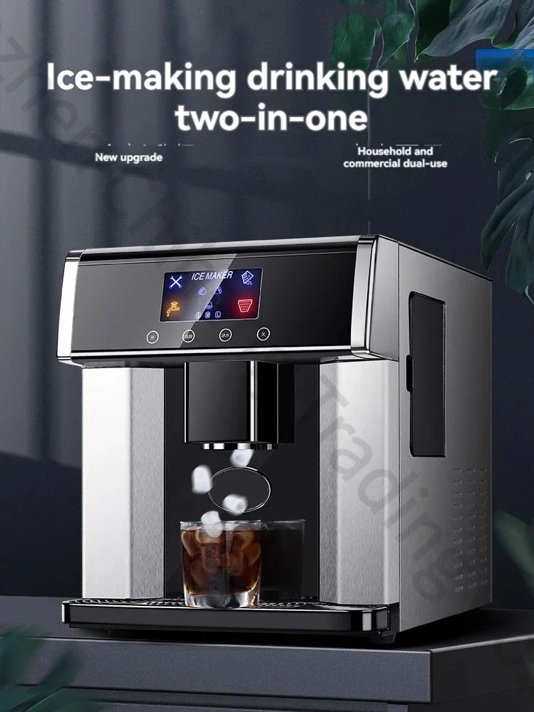 15kg/24H Commercial Automatic Ice Cube Maker Household Portable Stainless Steel Ice Maker