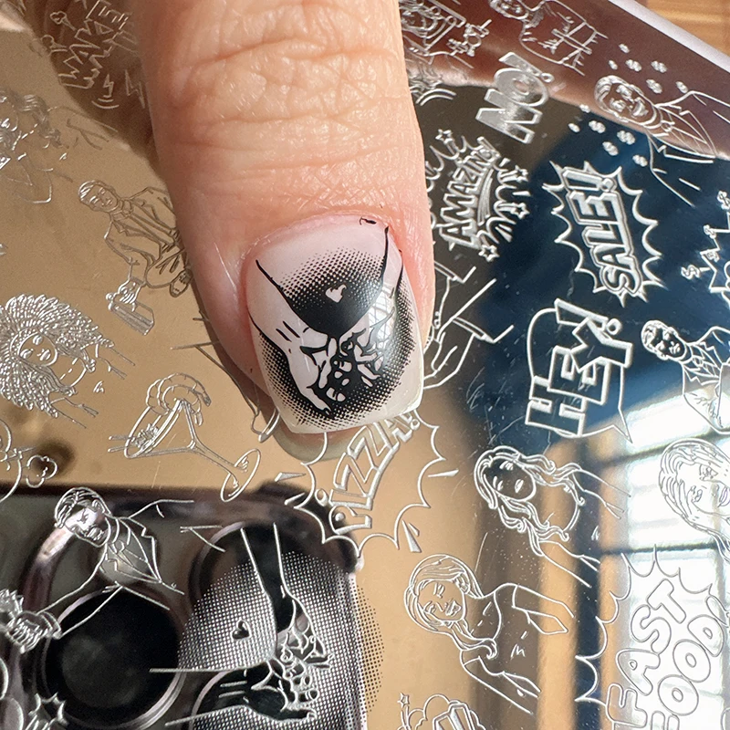 XMQ 스탬핑 네일 아트 IMEGE 플레이트 부활절 토끼 달걀 템플릿