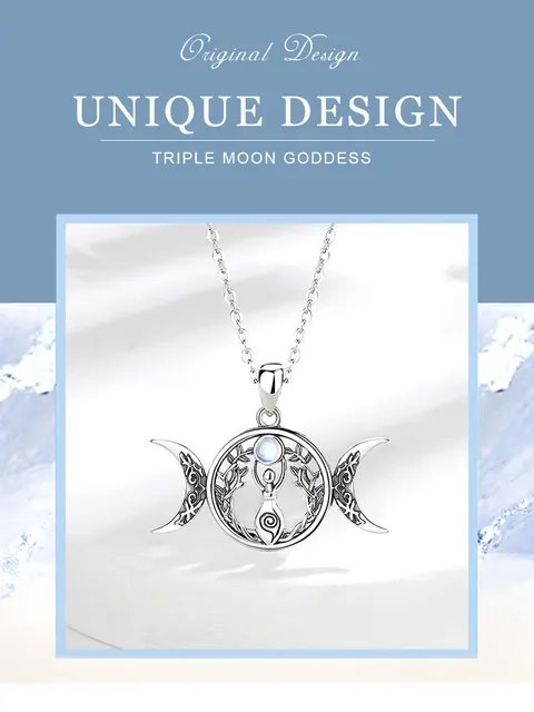 ペンダントヘッド MM: Silver Moon Phase Goddess Pendant MM: Silver Moon Phase Goddess Pendant