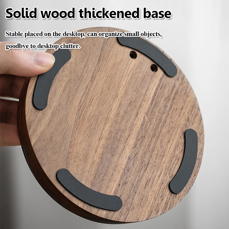 Universal Wooden Headphones Stand Black Walnut+Aluminum Alloy Gaming Headset Holder Hanger Desktop Display Shelf Space Saving