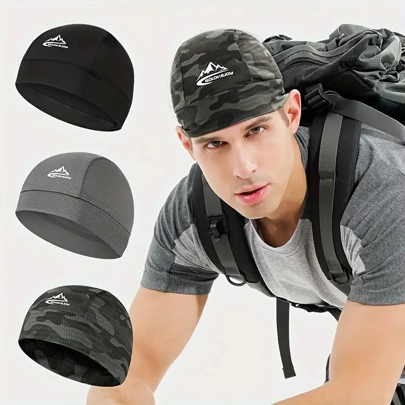 trendy melon cap for men and women spring and summer ice silk cycling small cap running sports bicycle inner lining ha