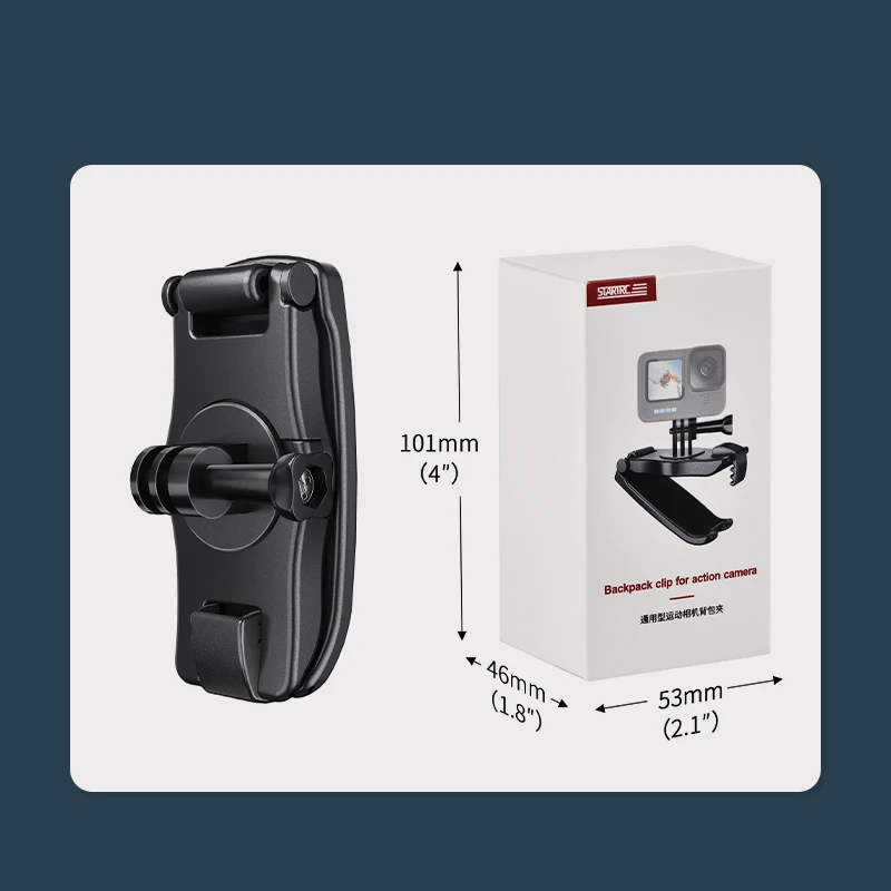 Accessoire Pour DJI Action 5 Pro / Insta360 X4 – Clip Sac à Dos Et Capuchon