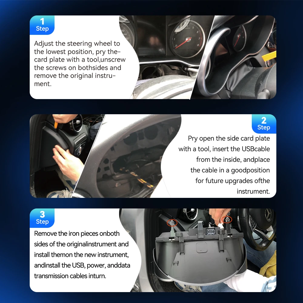 Panel de Instrumentos Digital de 12.3 Pulgadas para Mercedes Benz Clase E W212 Años 2010-2015 NTG 4.0 4.5 5.0 2