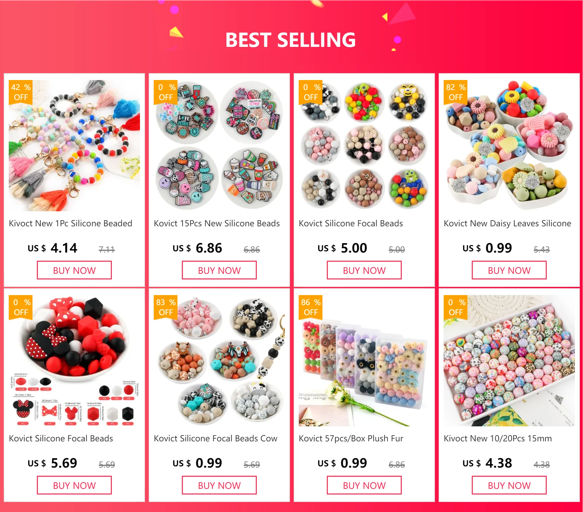 100-1000 шт., силиконовые бусины в виде букв, 12 мм | AliExpress