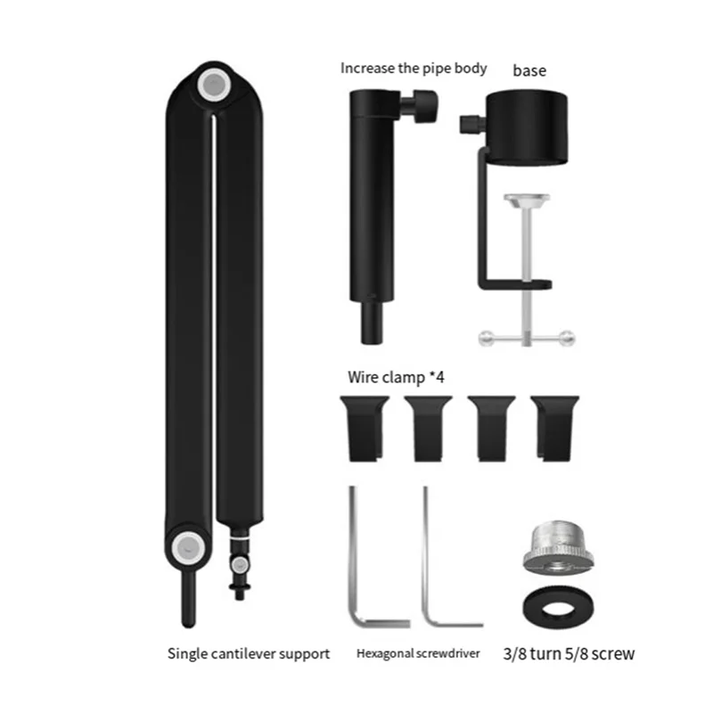 마이크 스탠드 조정 가능한 가위 암 스탠드 Hyperx Quadcast 마이크 USB 콘덴서 마이크 헤비 서스펜션 붐