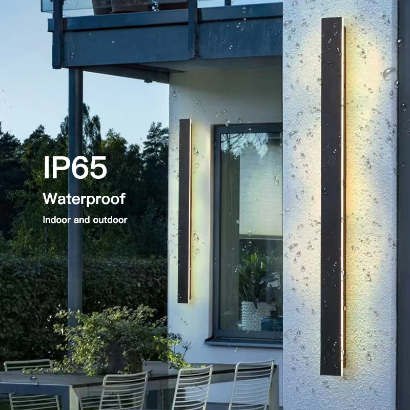 Waterproof-LED-long-wall-lamp-modern-ip65-outdoor-lighting-garden-villa ...