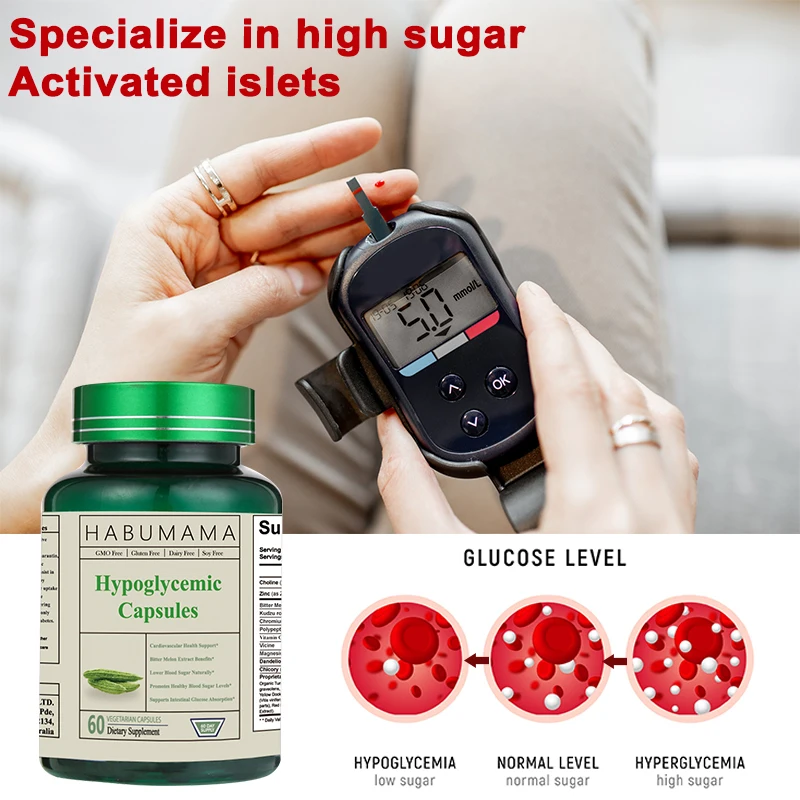 Reducing Blood Sugar Organic Bitter Melon Extract Capsule Cure Diabetes