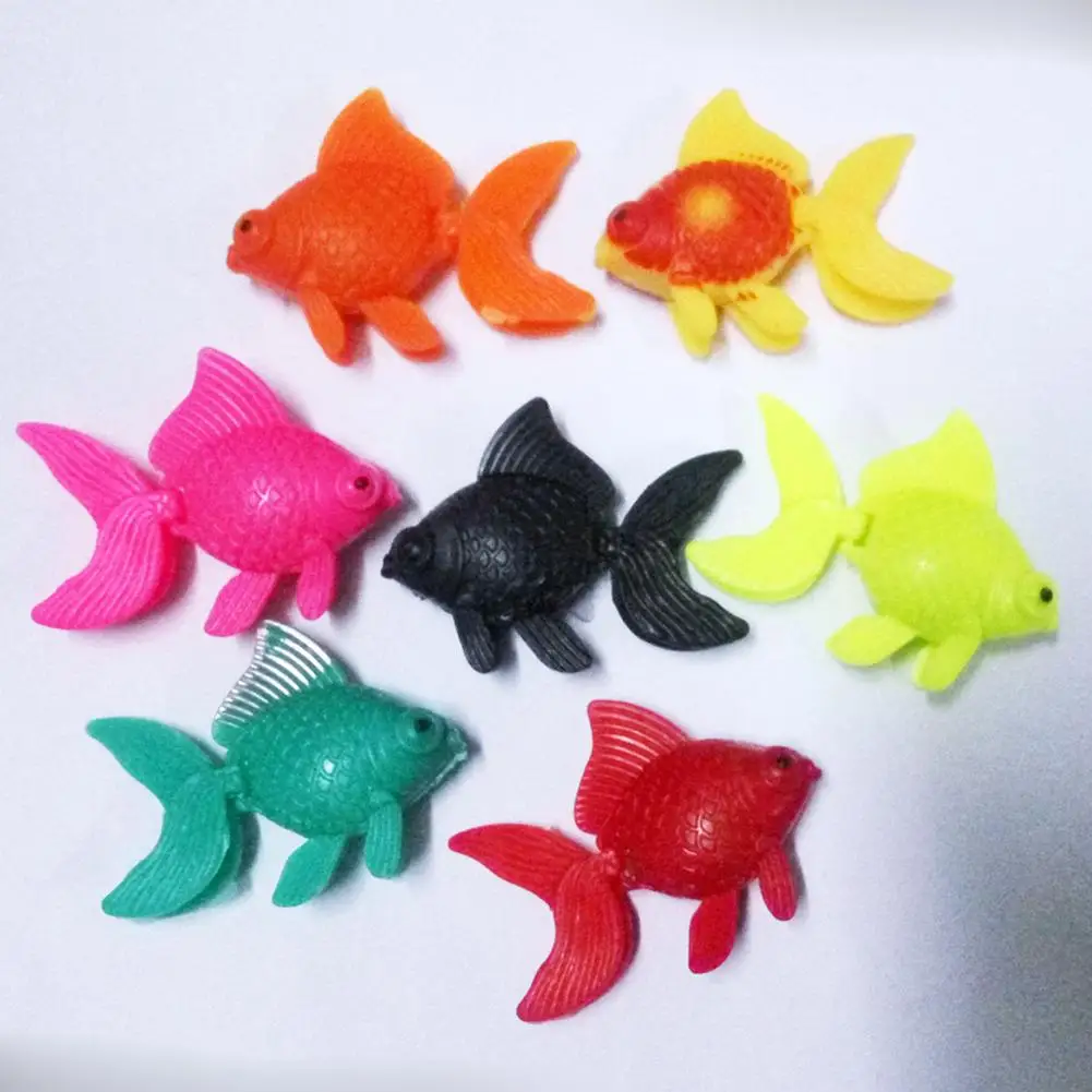 Artificial Fishes Reusable Simulation Plastic Cute Goldfish Fish Tank