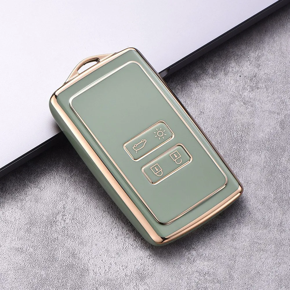 Car Key Case TPU Full Cover for Renault Koleos Kadjar Megane Talisman Captur Espace Clio-Dacia duster 4Button key case cover key case car key shell