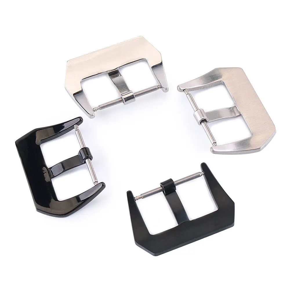 18mm 20mm 22mm 24mm 304L 스테인레스 스틸 시계 버클 무광택 금속 시계 걸쇠 교체 도구와 시계 액세서리