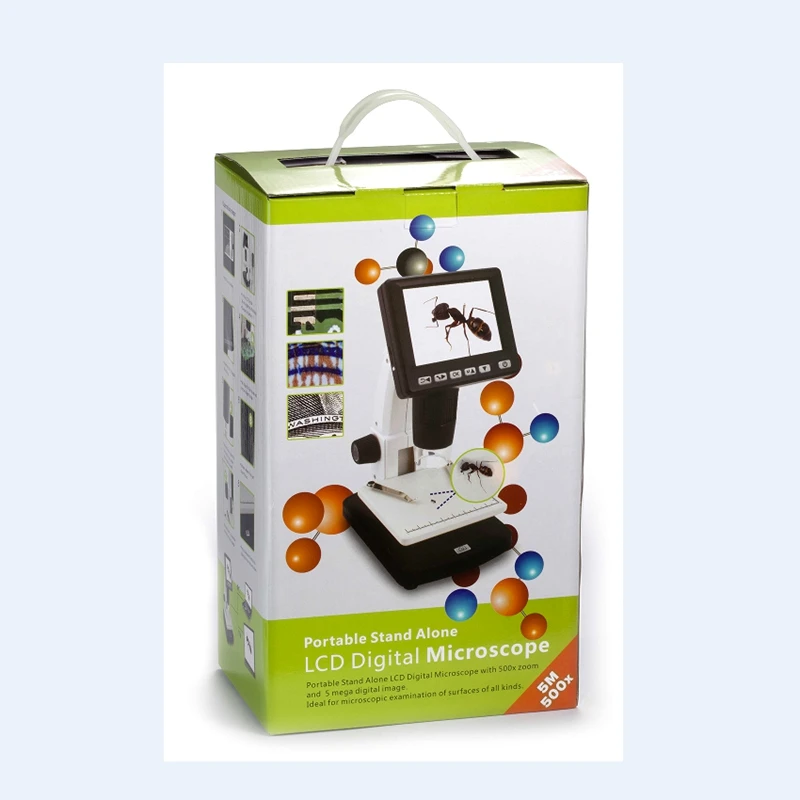Цифровой микроскоп, 3,5 дюйма, TFT LCD, 10X-300X, 5 м, Датчик изображения, портативные автономные паяльные микроскопы, лупа для ремонта телефонов